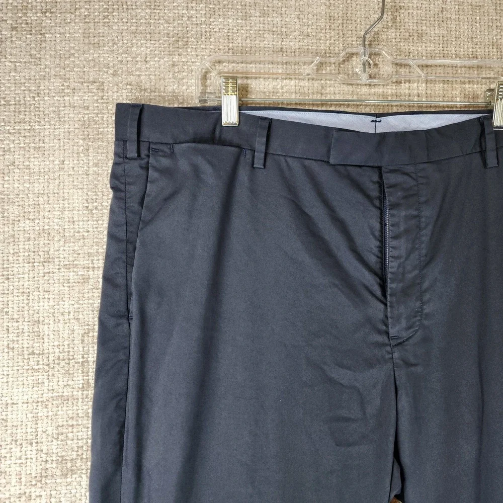 Polo Ralph Lauren Dress Pants Mens 40 Navy Stretch Straight Trouser (Fits 41x32)
